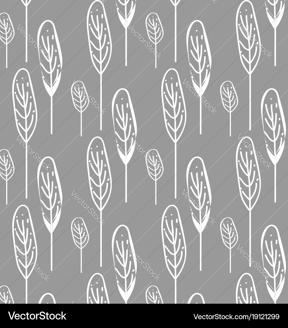Seamless tree pattern Vector Image