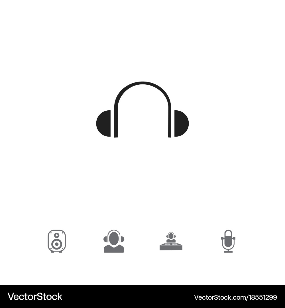 Set of 5 editable sound icons includes symbols vector image
