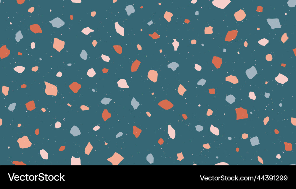Terrazzo seamless pattern repeating floor texture Terrazzo seamless pattern repeating floor texture vector image