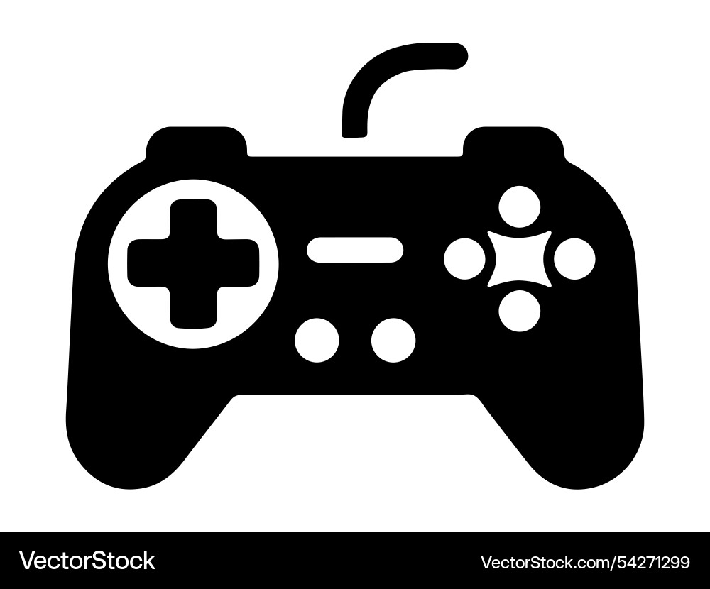 Wireless game controller on a white background Vector Image