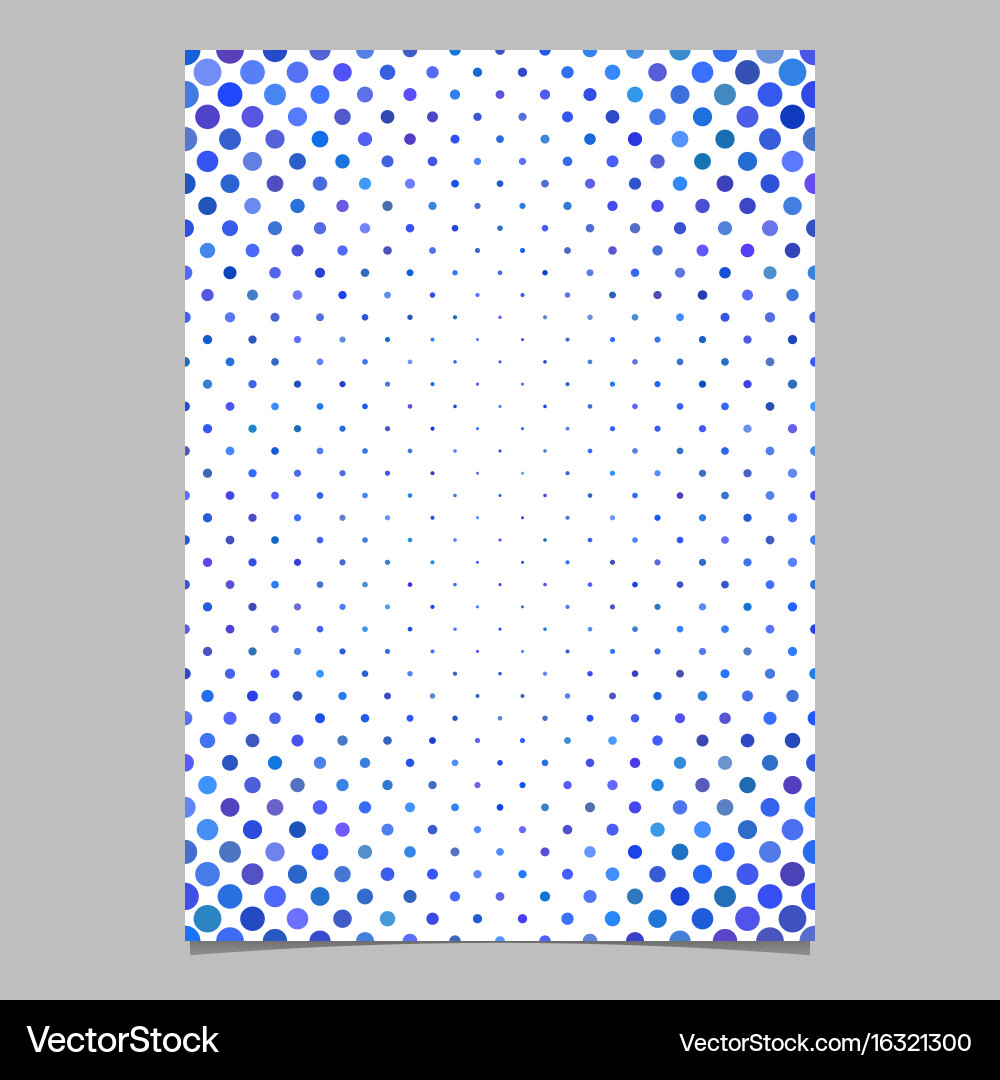 Abstract circle pattern page background template vector image