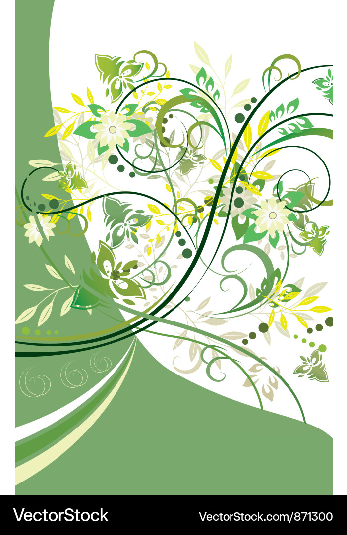 Abstract floral background element for design Vector Image