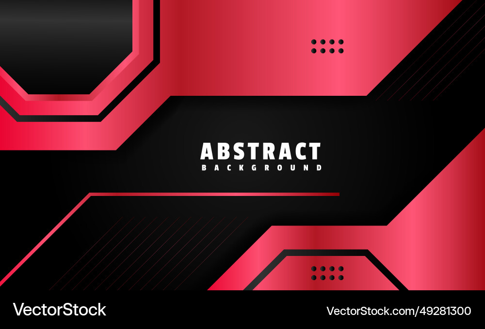 Abstract wave background with red shape design Vector Image