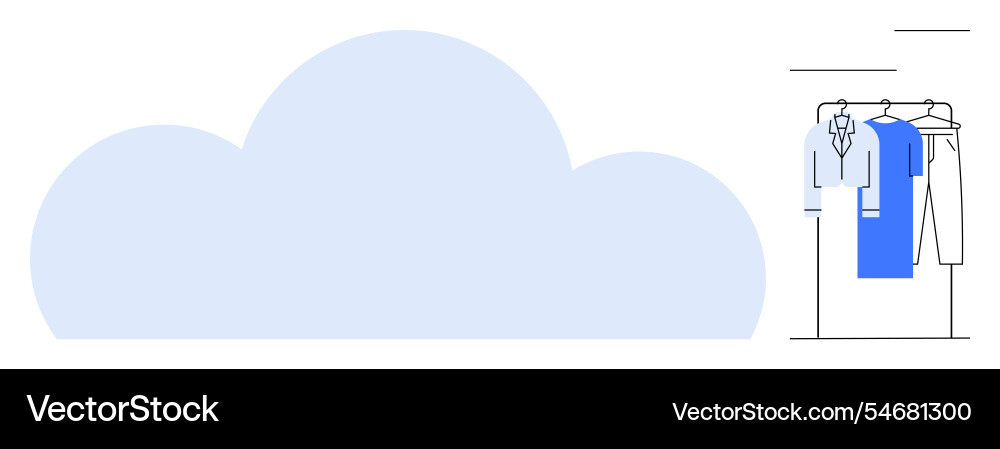 Cloud storage concept with vertically aligned Cloud storage concept with vertically aligned vector image