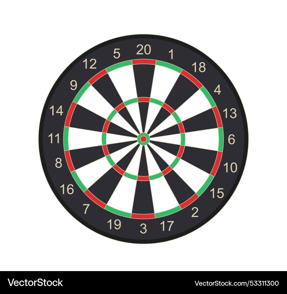 Dart board element bullseye for datrboard players Vector Image