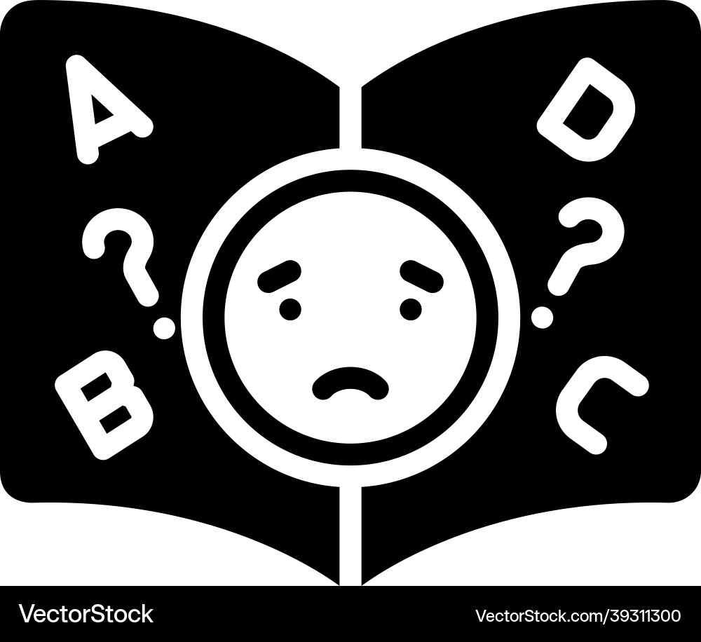 Difficulty vector image