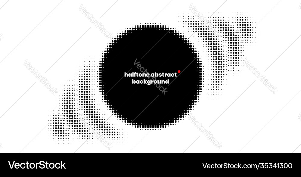 Halftone in abstract style with place for text Halftone in abstract style with place for text vector image