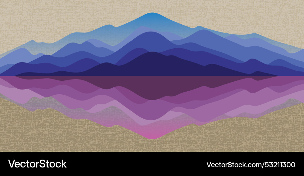 Japanese background with line wave pattern Japanese background with line wave pattern Vector Image