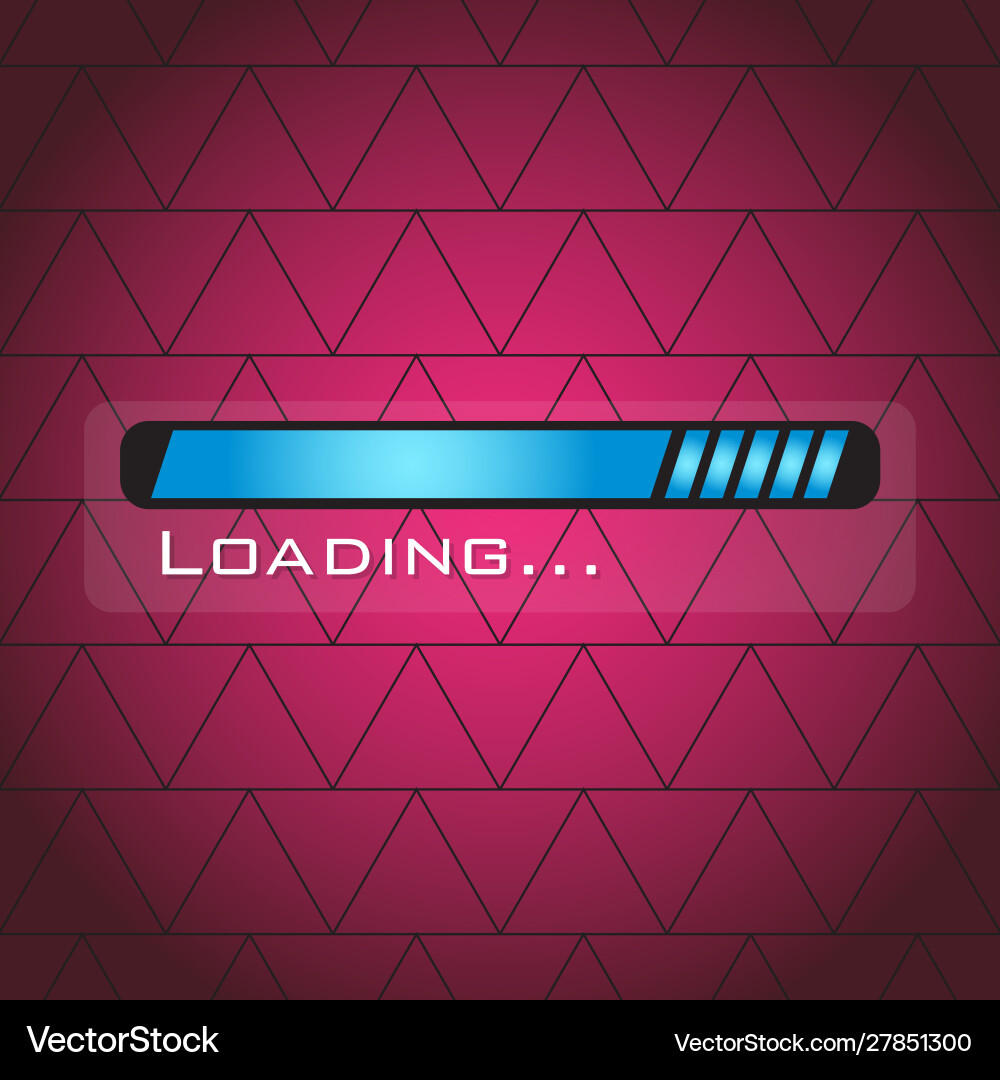 Loading bar over a textured background Vector Image