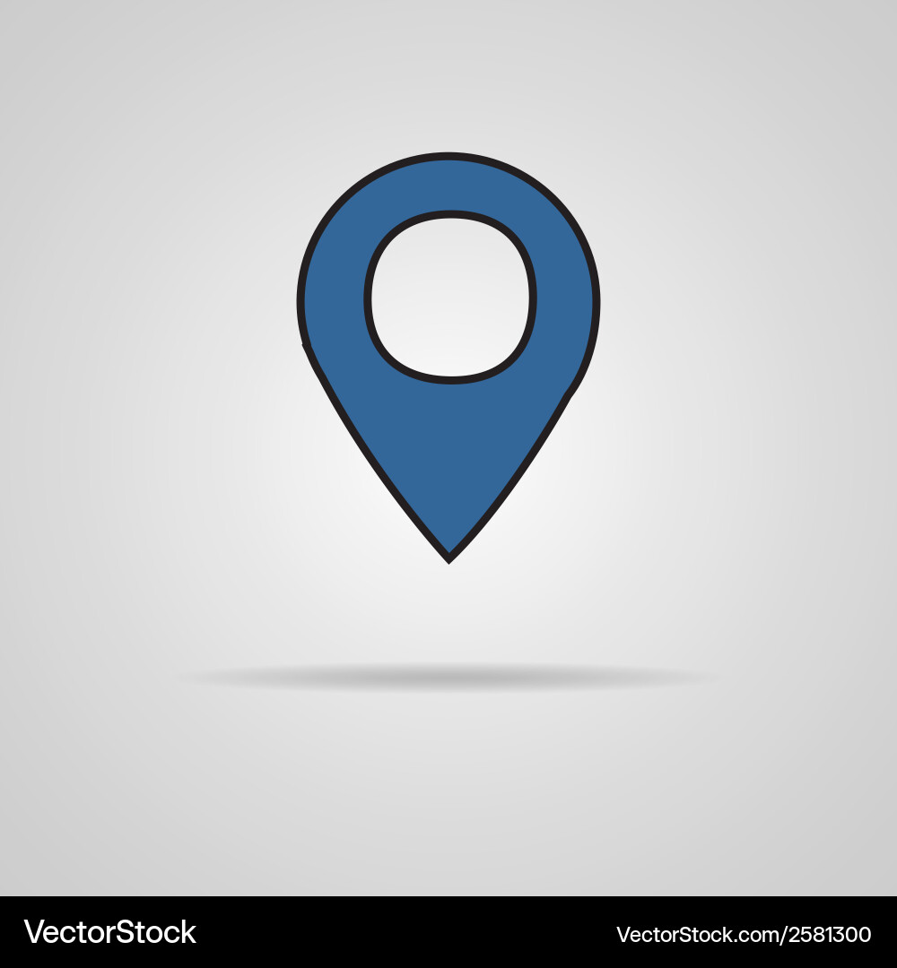 Map pointer icon vector image