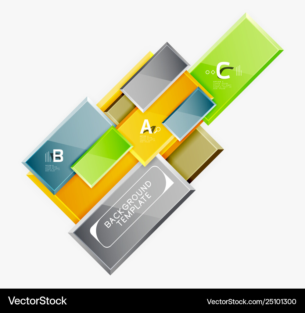Minimal square banner abstract background Vector Image