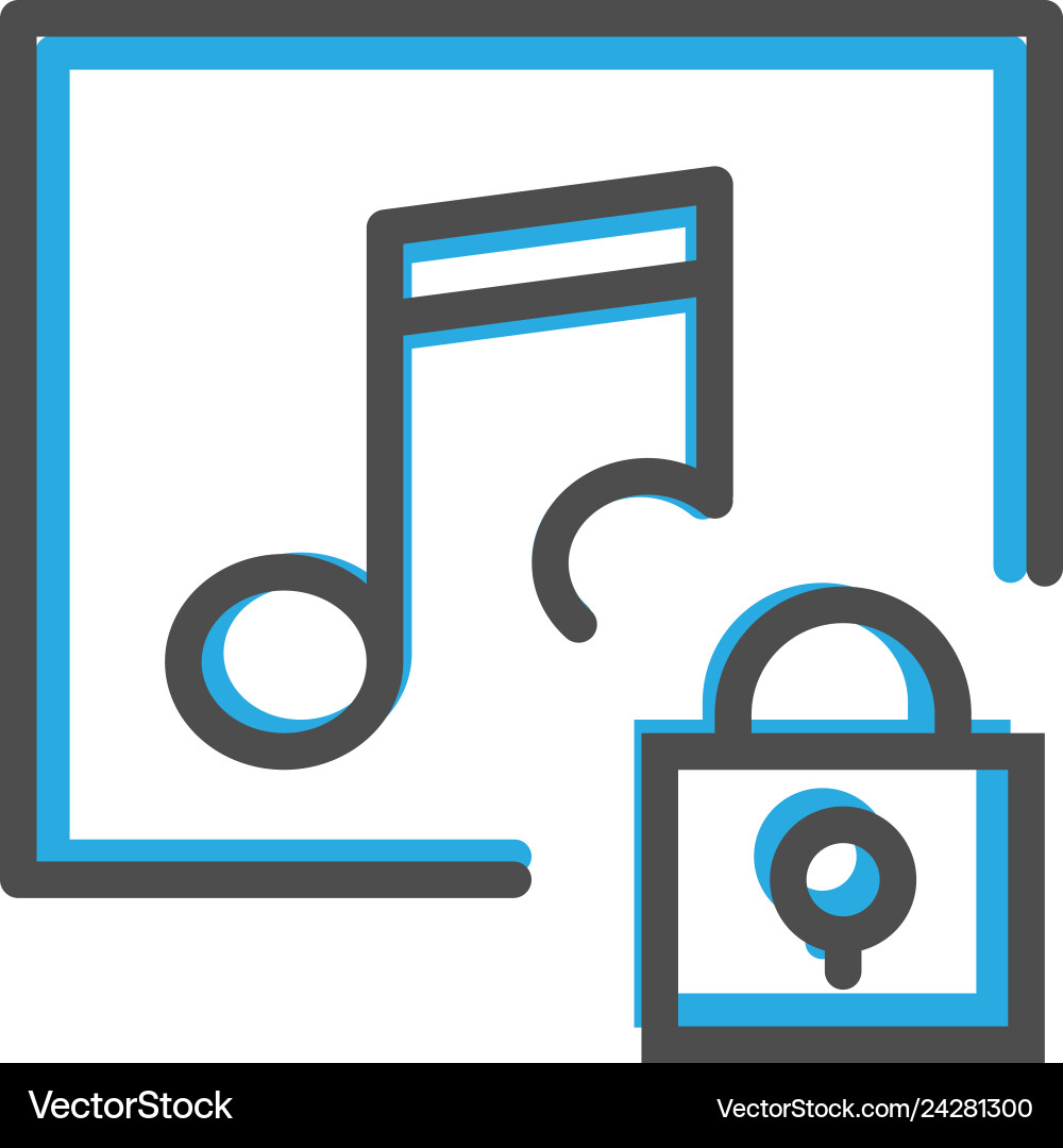 Music player icon design interaction line Music player icon design interaction line vector image