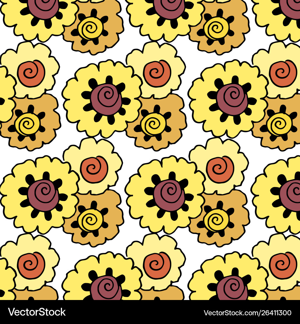 Universal different seamless pattern Vector Image