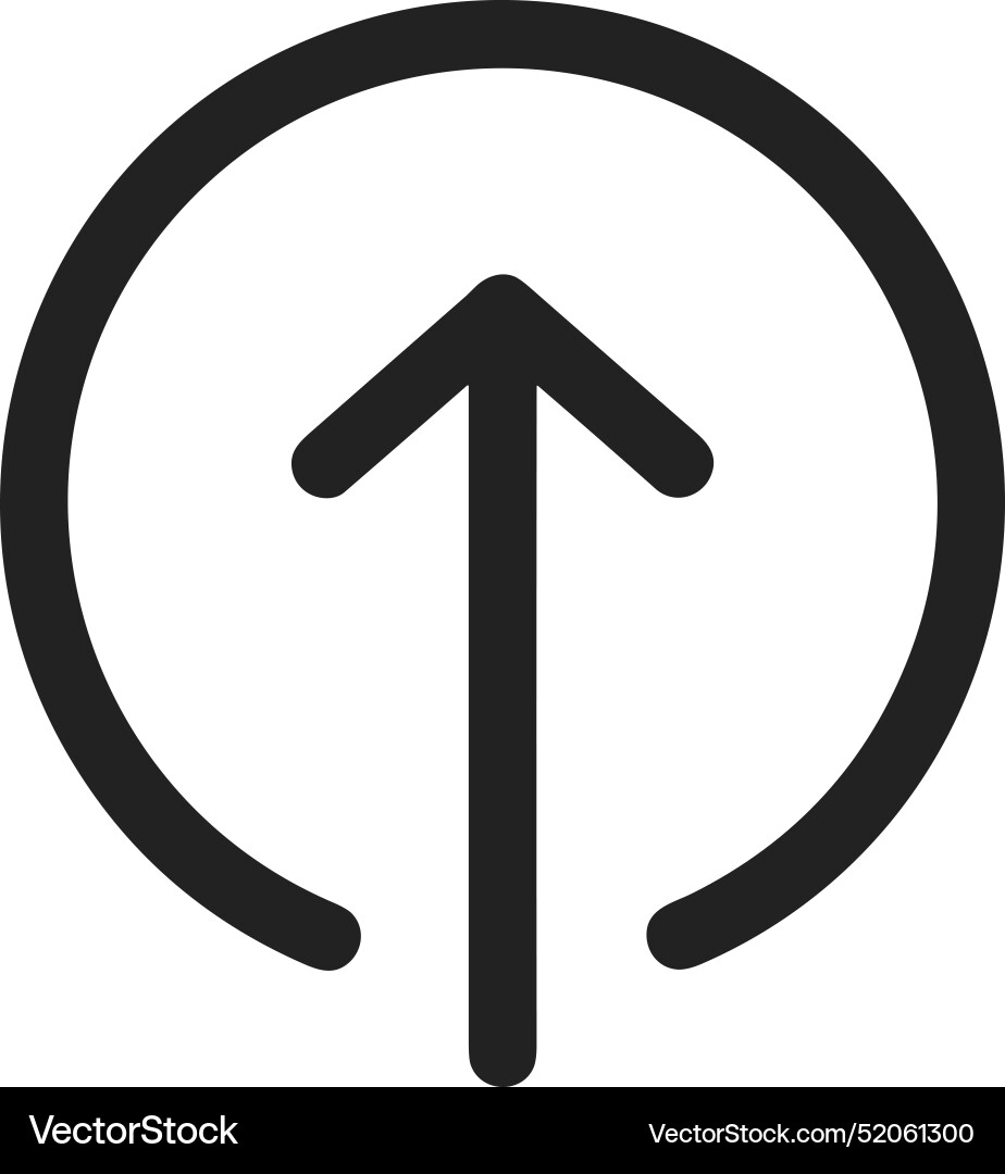 Upload outline icon symbol image Upload outline icon symbol image Vector Image