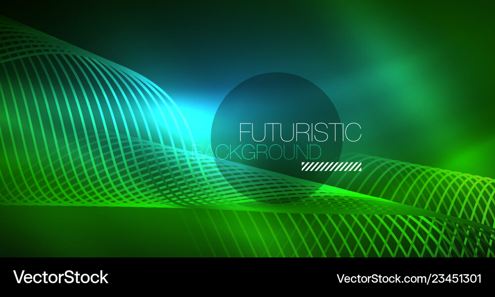 Abstract shiny glowinng color wave design element Abstract shiny glowinng color wave design element Vector Image