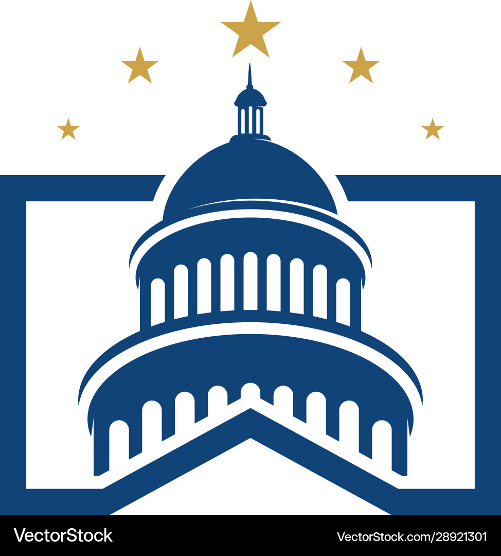 Capitol icon Capitol icon vector image