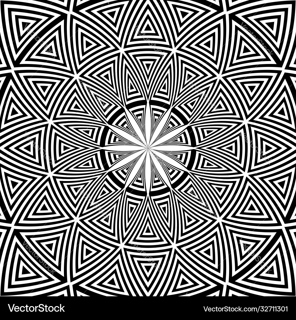 Decorative circle pattern vector image