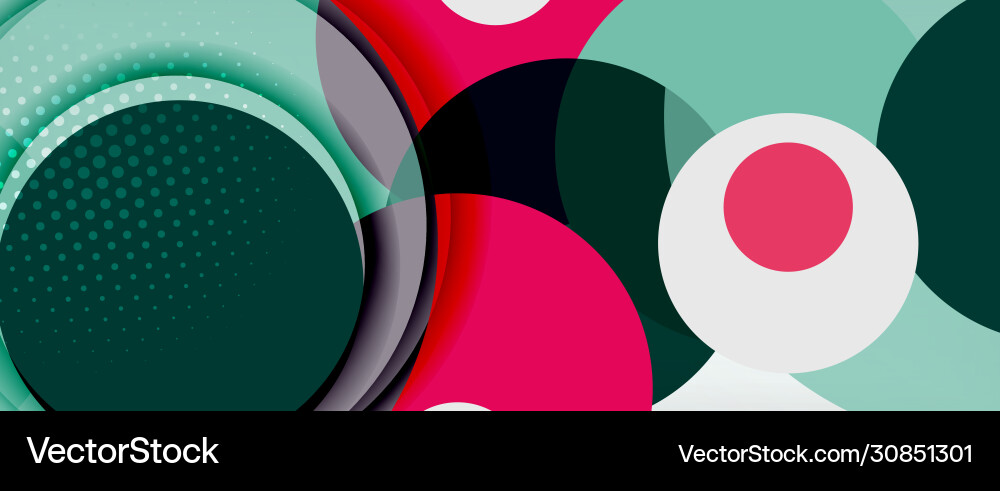 Dynamic Circle Abstract Background vector image