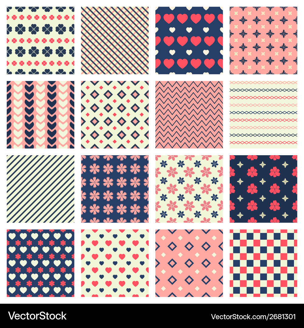 Geometric patterns vector image
