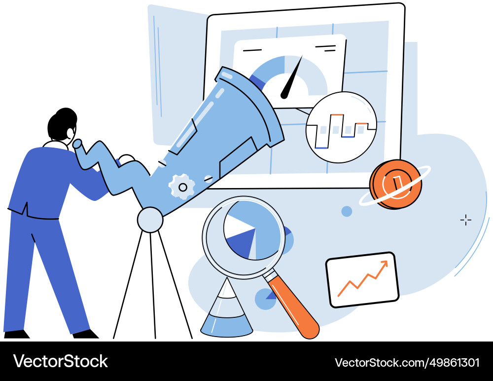 Key metrics efficient management Key metrics efficient management vector image