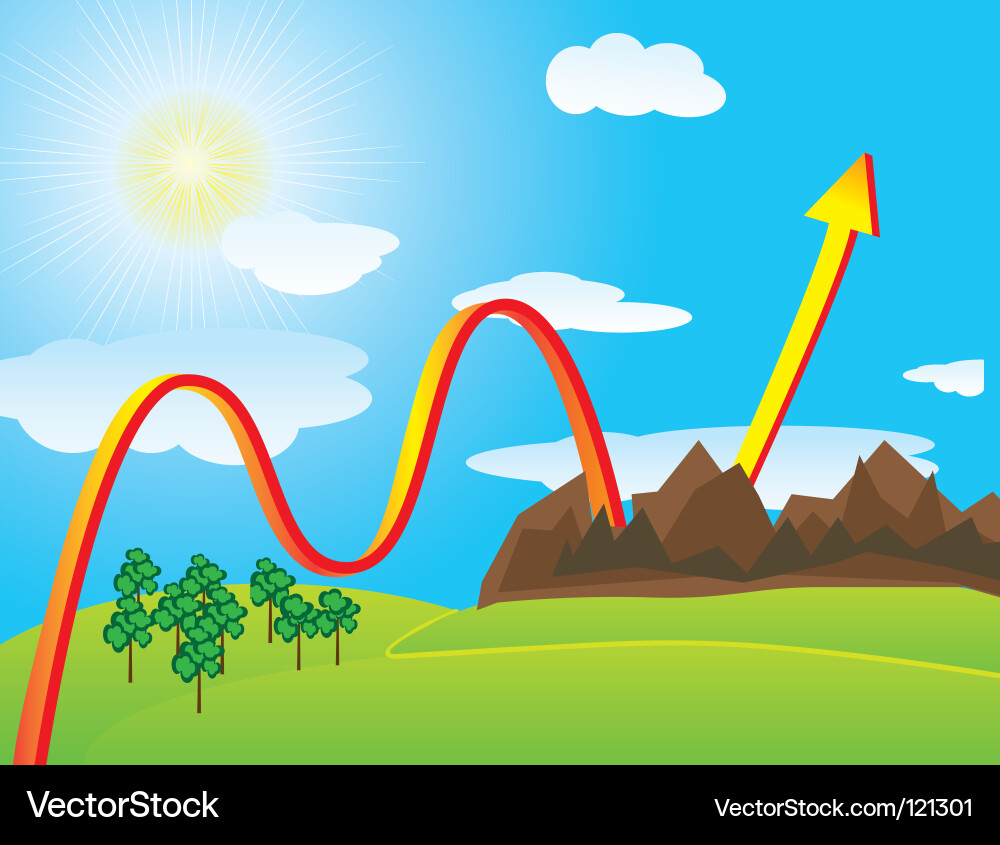 Nature graph Vector Image