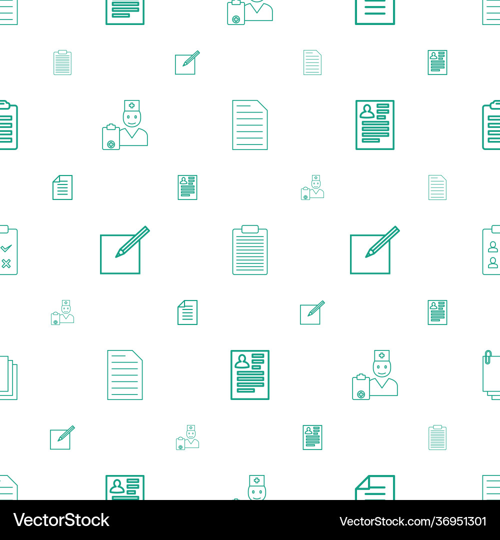 Notepad icons pattern seamless white background vector image