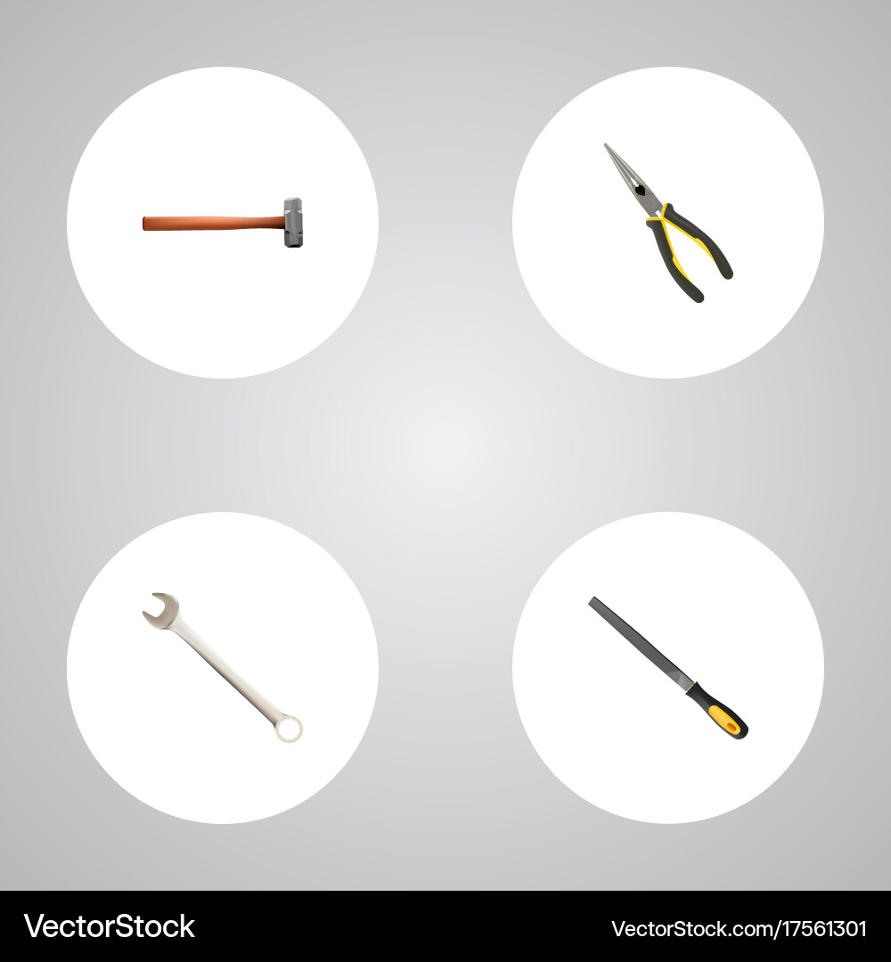 Realistic spanner handle hit sharpener Vector Image