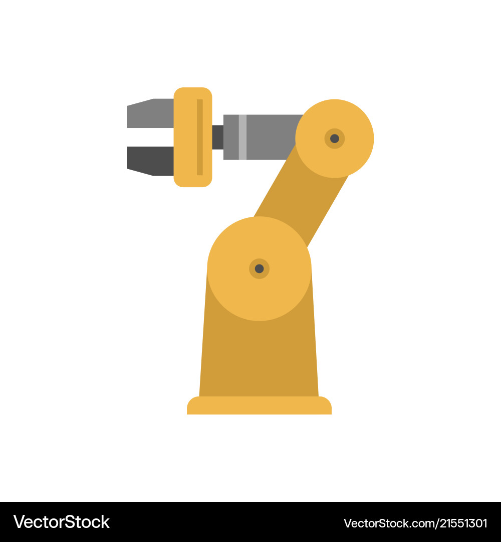 Robotic arm vector image