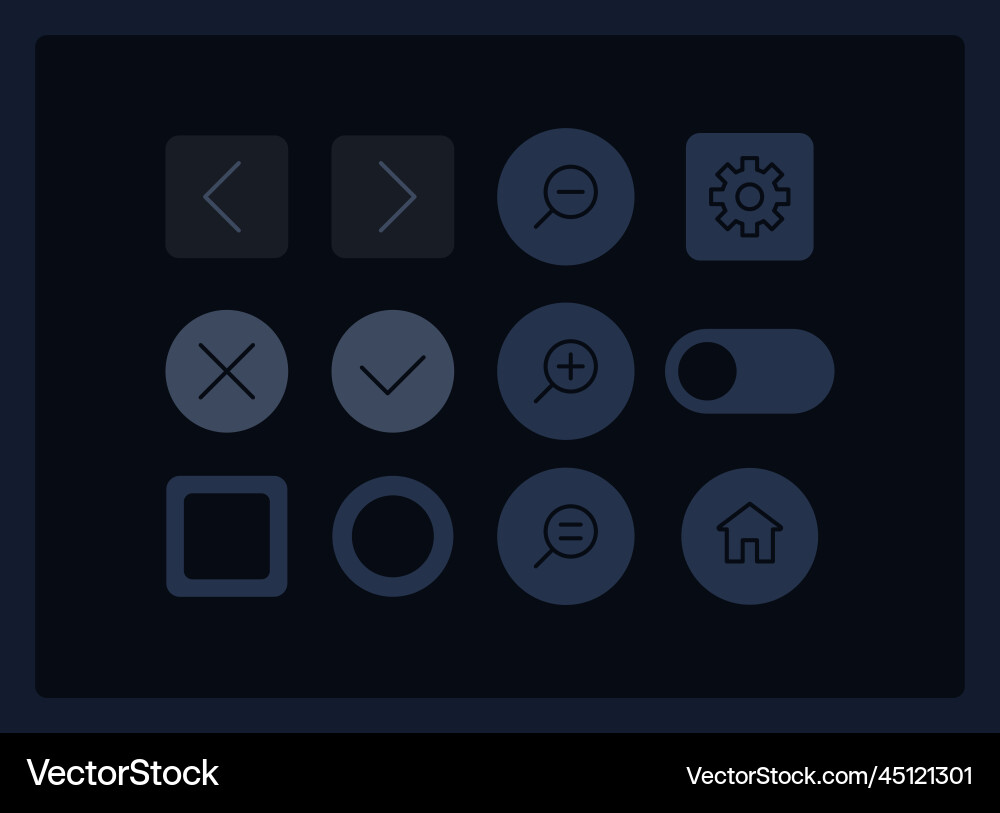 Software ui elements kit Software ui elements kit Vector Image