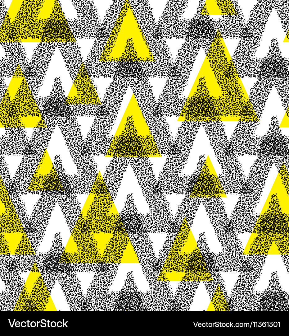 Stippled Chaotic Triangle Pattern vector image