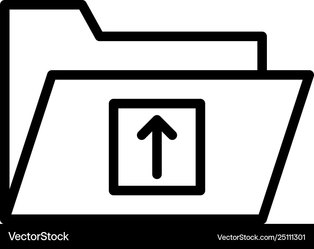Upload folder Upload folder vector image