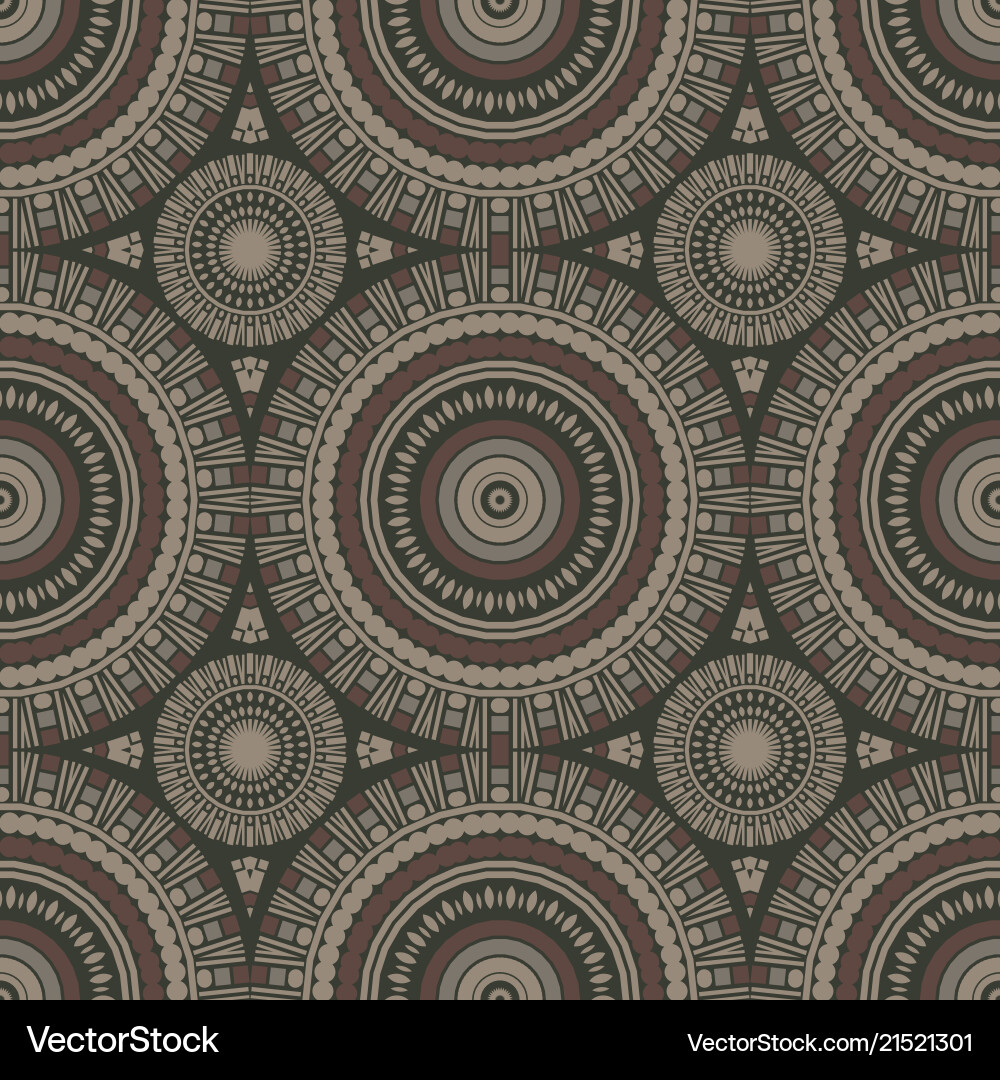 Vibrant circular large scale seamless pattern vector image