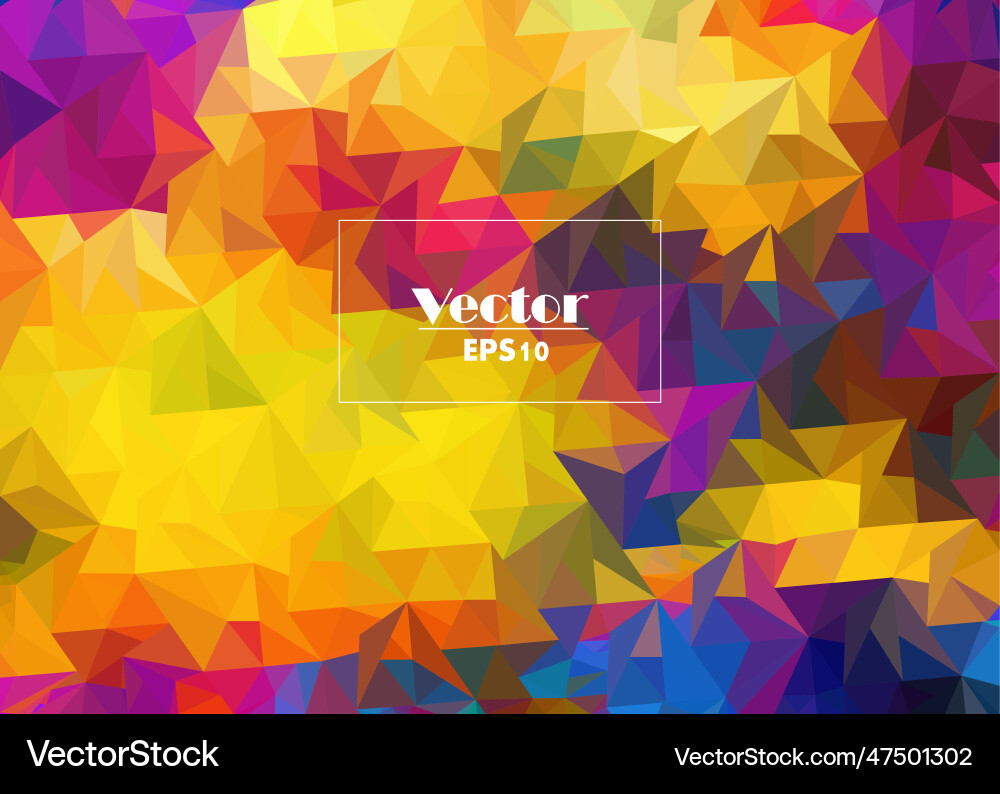 Abstract irregular polygon background - triangle vector image
