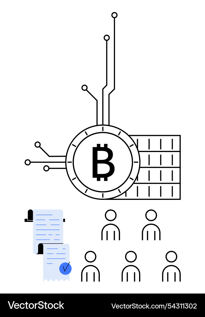 Blockchain-Technologie und Kryptowährung Netzwerk Blockchain-Technologie und Kryptowährung Netzwerk vektorbild