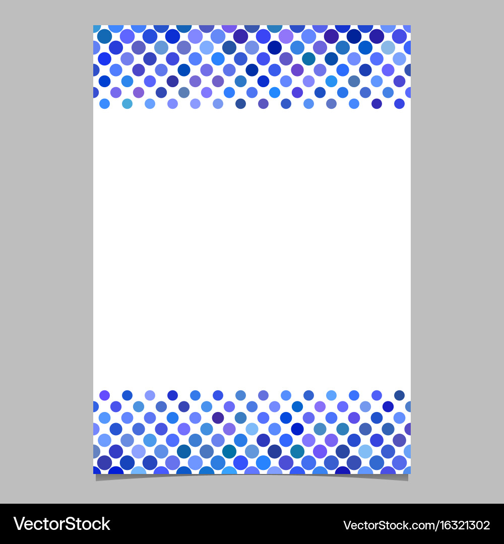 Circle pattern page background template vector image