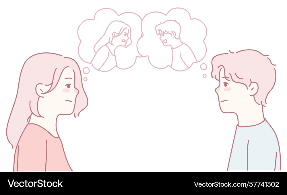 Connection that exists between two unique Connection that exists between two unique Vector Image