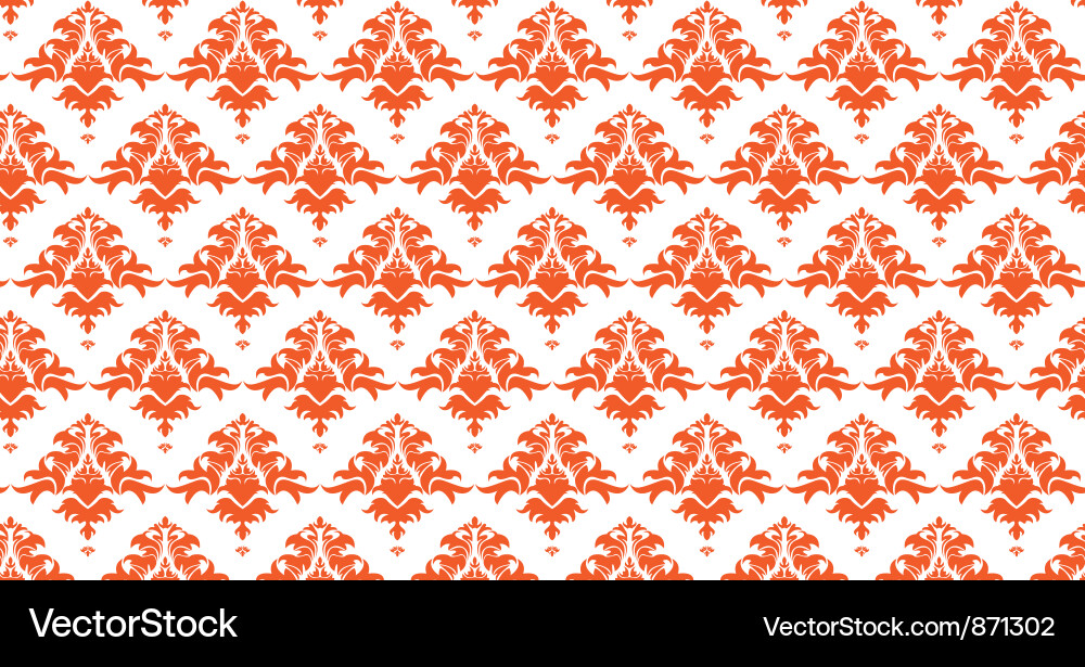 Damask web banner Vector Image