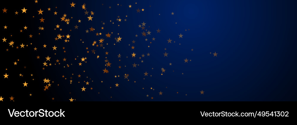 Dark blue abstract background with golden stars Dark blue abstract background with golden stars vector image