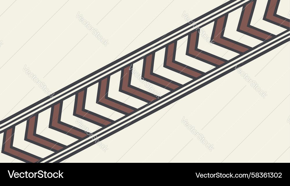 Diagonal Chevron Border Pattern Vector Image