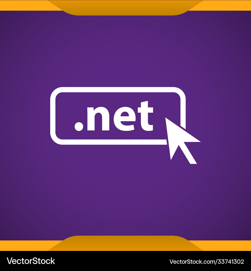 Domain net icon top-level internet vector image