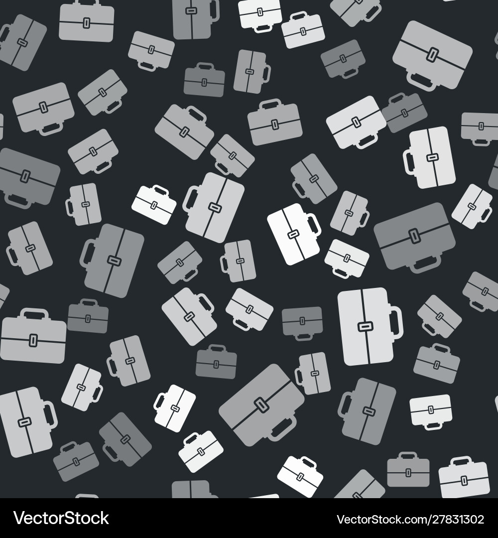 Grey toolbox icon isolated seamless pattern vector image