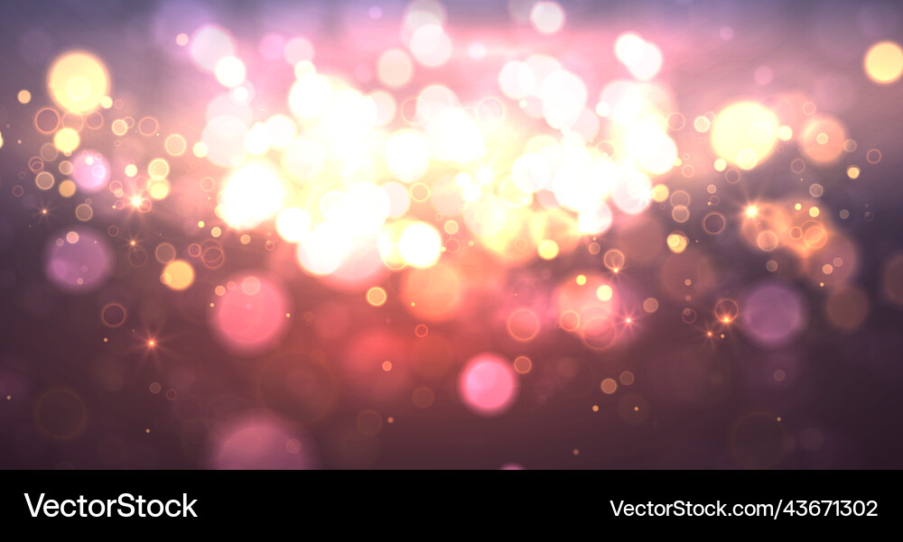 Magic background with bokeh and stars soft Magic background with bokeh and stars soft Vector Image