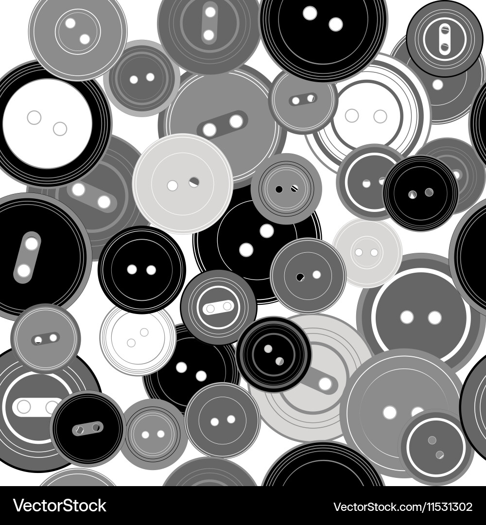 Seamless pattern with buttons Vector Image