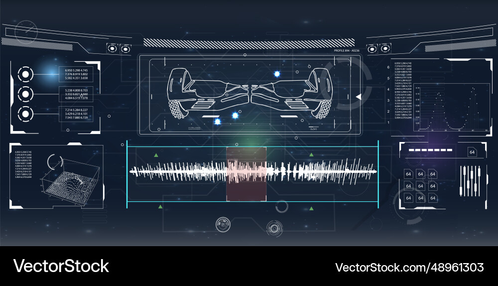 Advanced hud control Advanced hud control vector image