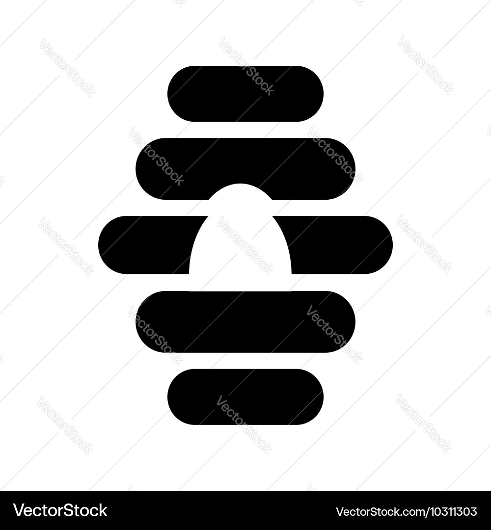 Beehive icon in simple style Vector Image