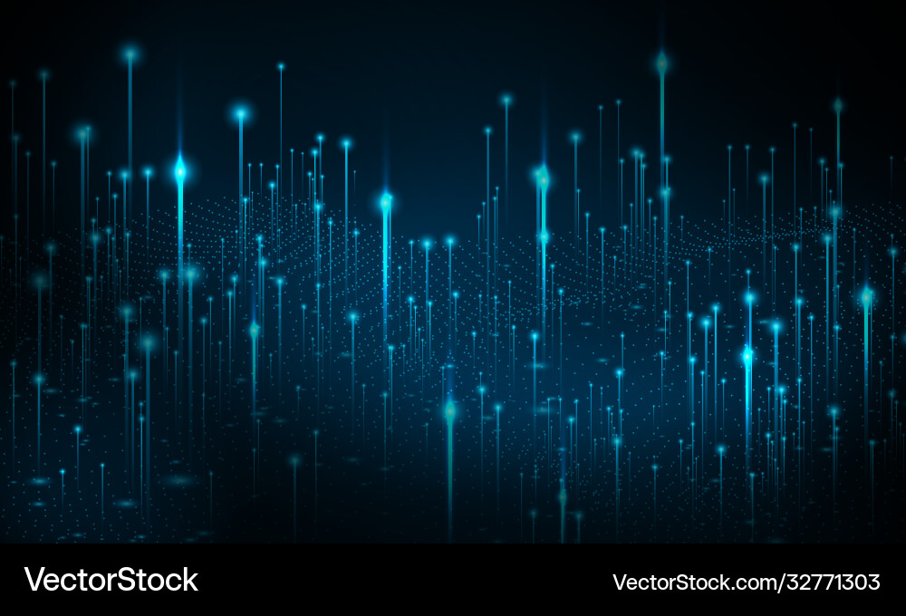 Big data technology background particle mist Big data technology background particle mist vector image