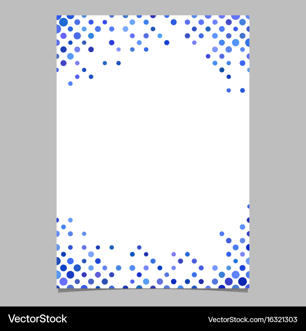 Circle pattern page background template vector image