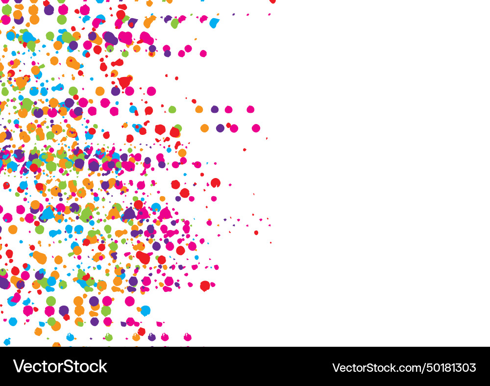 Colorful Splatter Background vector image