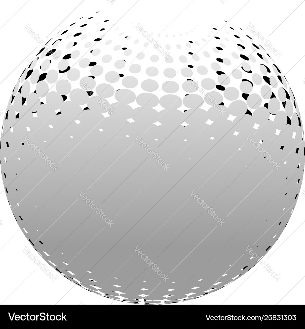 Halftone circle orb abstract circular Halftone circle orb abstract circular vector image