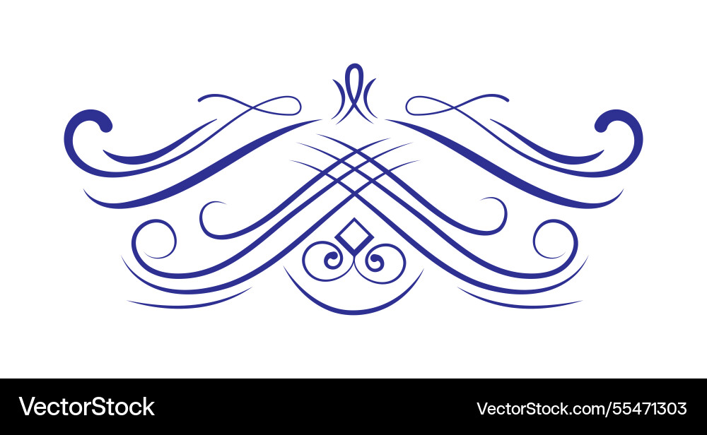 Klassische Kalligraphie swirl königsornate frame Klassische Kalligraphie swirl königsornate frame vektorbild
